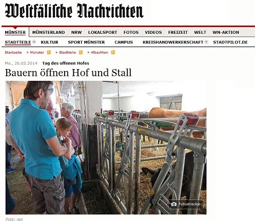 Westfälische Nachrichten Tag des offenen Hofes 2014